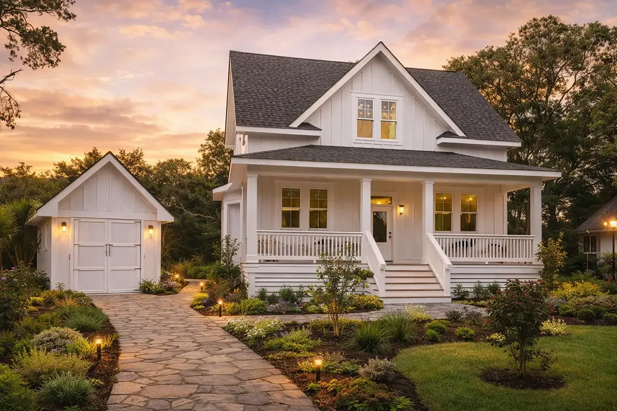 1.5-Story House Plan 2472 ft²: 4 Beds, 3.5 Baths, Open Floor Plan, without Garage