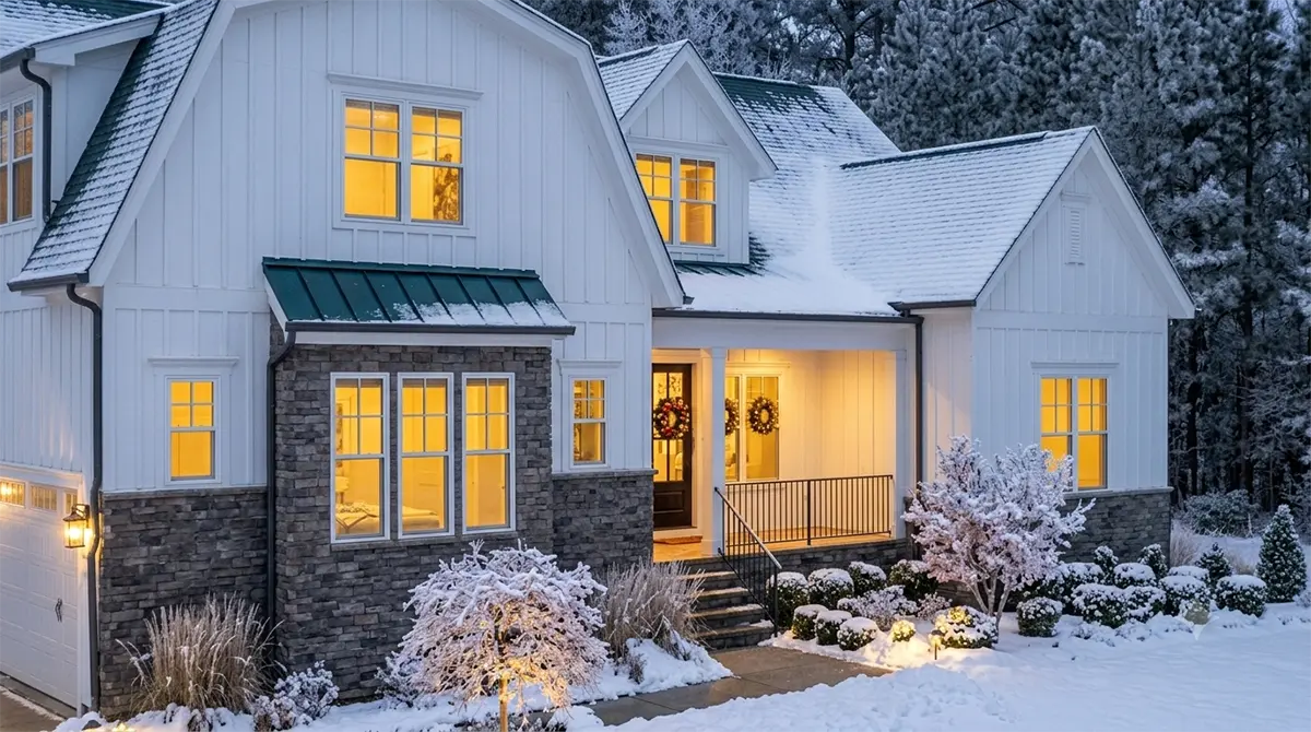 1.5-Story House Plan 3062 ft²: 4 Beds, 3.5 Baths, Open Floor Plan, 2-Car Garage