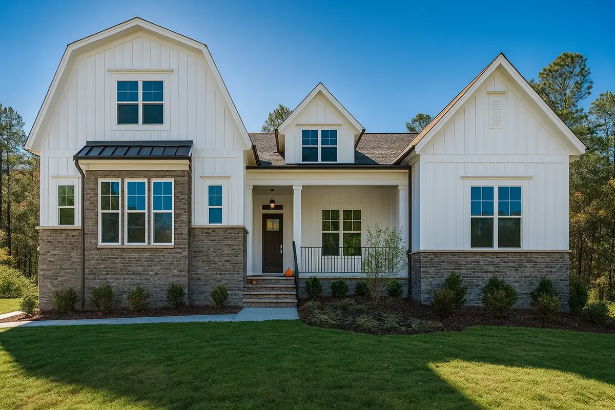 1.5-Story House Plan 3062 ft²: 4 Beds, 3.5 Baths, Open Floor Plan, 2-Car Garage