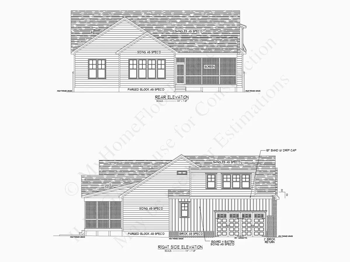 1.5-Story House Plan 3062 ft²: 4 Beds, 3.5 Baths, Open Floor Plan, 2-Car Garage
