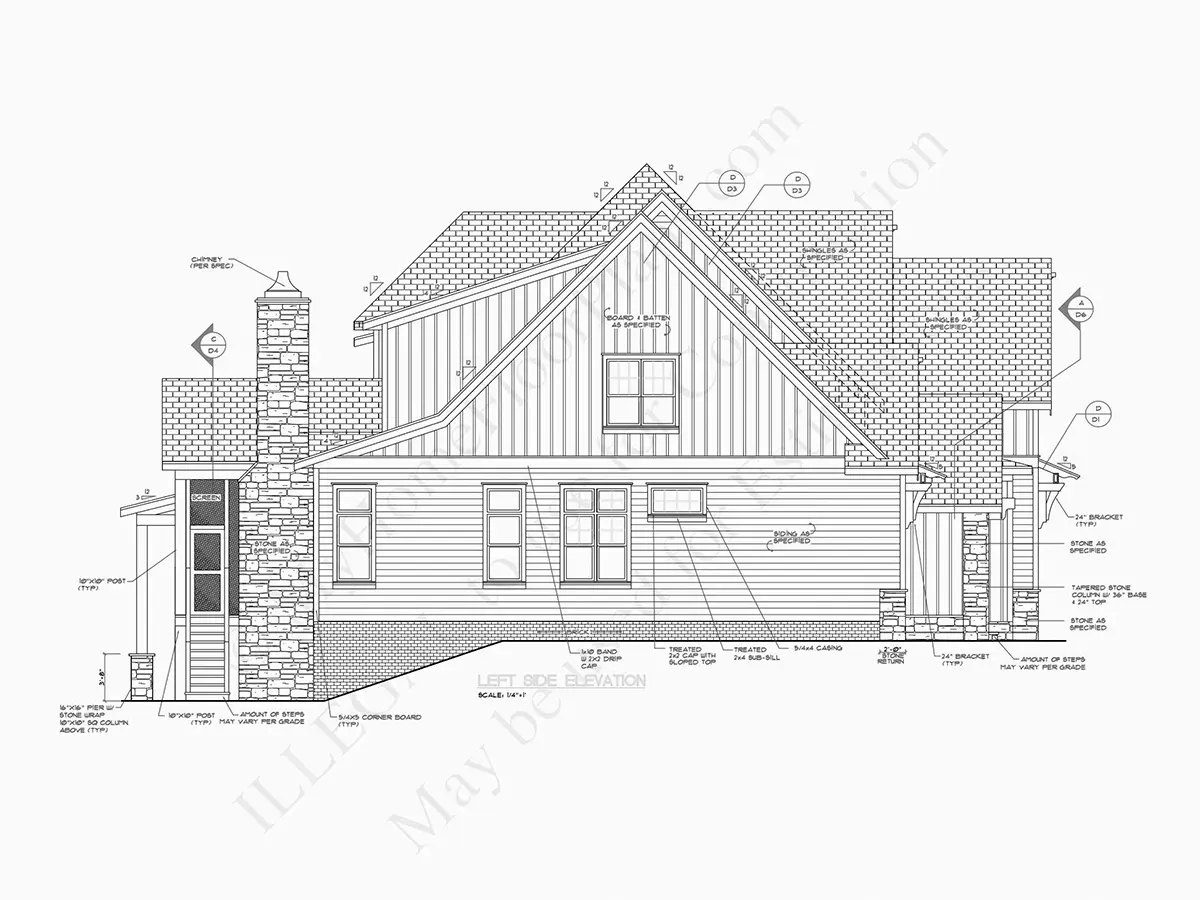 2-Story House Plan 4403 ft²: 4 Beds, Home Office, 4.5 Baths, Open Floor Plan, 4-Car Garage
