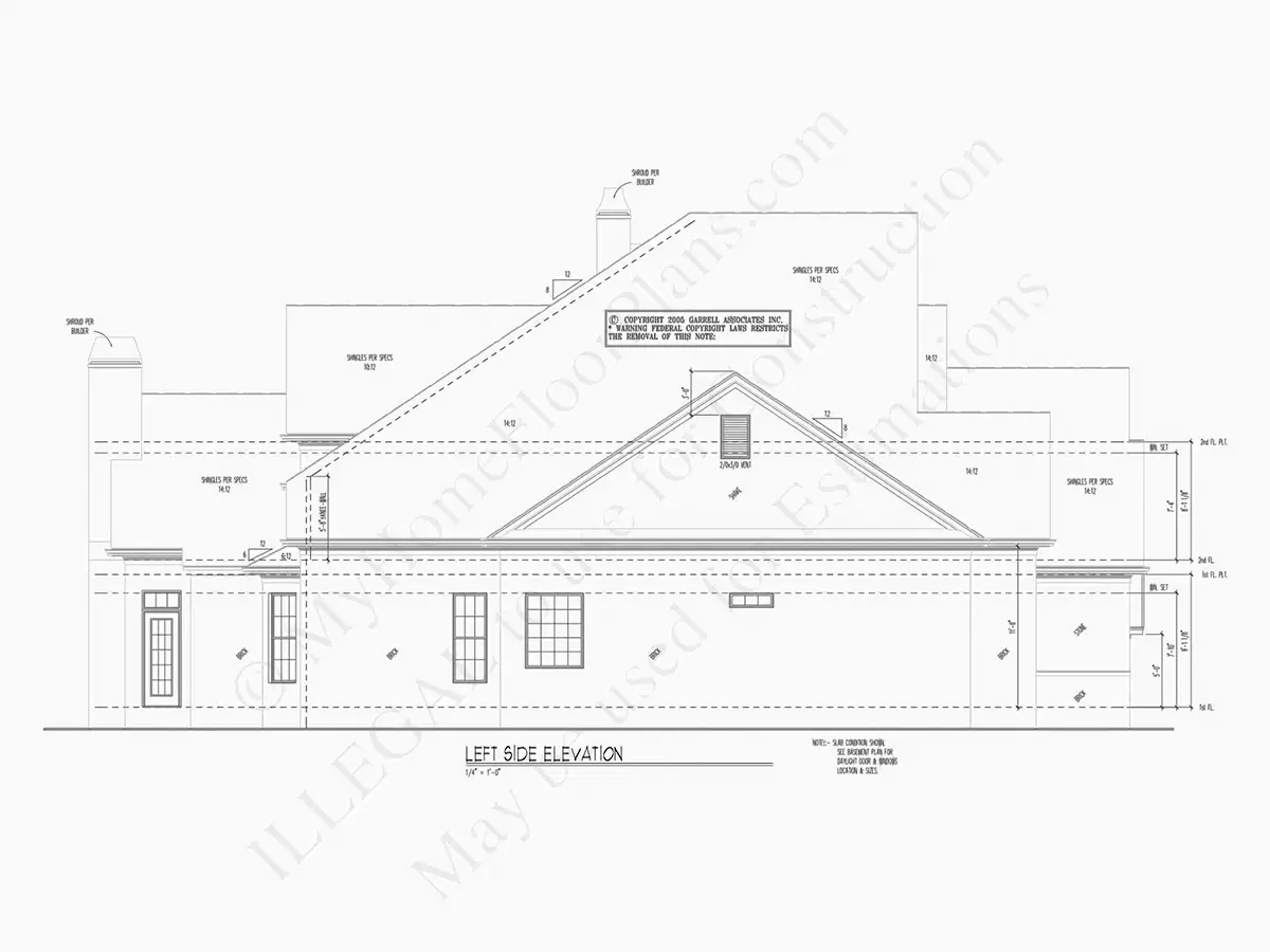 2-Story House Plan 3766 ft²: 4 Beds, Home Office, 3.5 Baths, 3-Car Garage