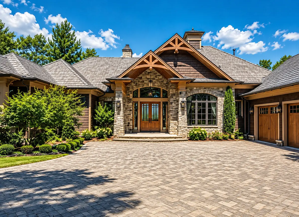 1-Story House Plan with Basement 4571 ft²: 4 Beds, Home Office, 4.5 Baths, Open Floor Plan, 2-Car Garage
