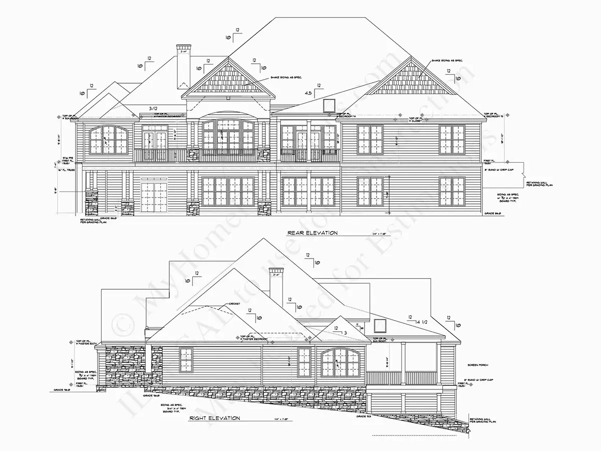 1-Story House Plan 3378 ft²: 4 Beds, Home Office, 5 Baths, 3-Car Garage