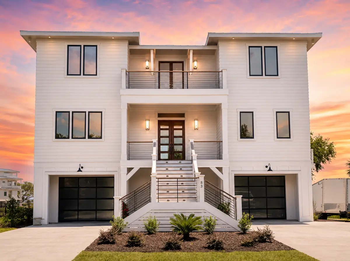 3-Story House Plan 3347 ft²: 5 Beds, 3.5 Baths, Open Floor Plan, 4-Car Garage