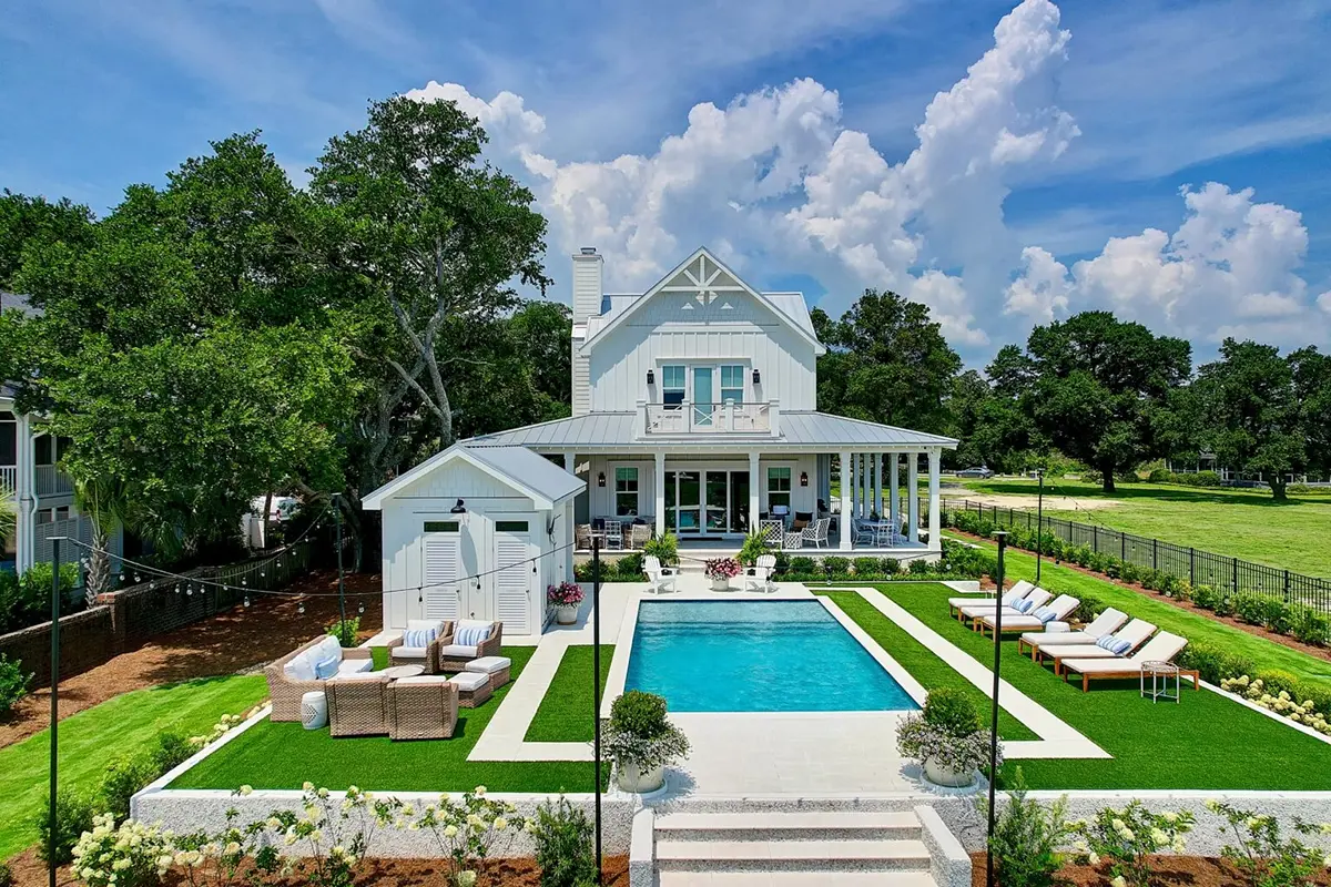2-Story House Plan 2987 ft²: 3 Beds, Home Office, 5 Baths, Open Floor Plan, 2-Car Garage