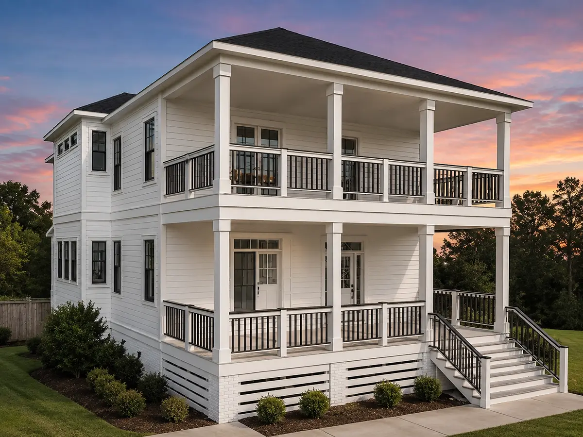 2-Story House Plan 2472 ft²: 3 Beds, Home Office, 3 Baths, Open Floor Plan, without Garage