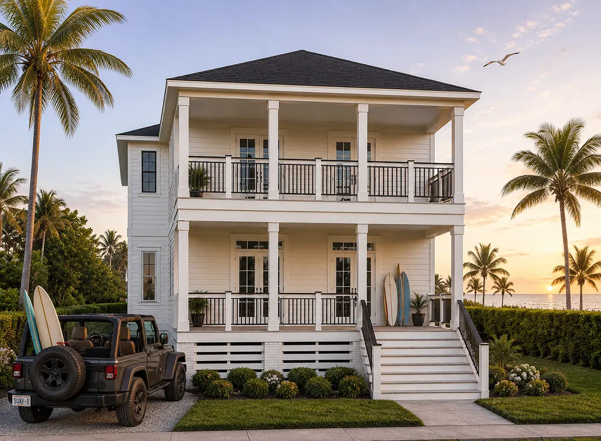 2-Story House Plan 2472 ft²: 3 Beds, Home Office, 3 Baths, Open Floor Plan, without Garage