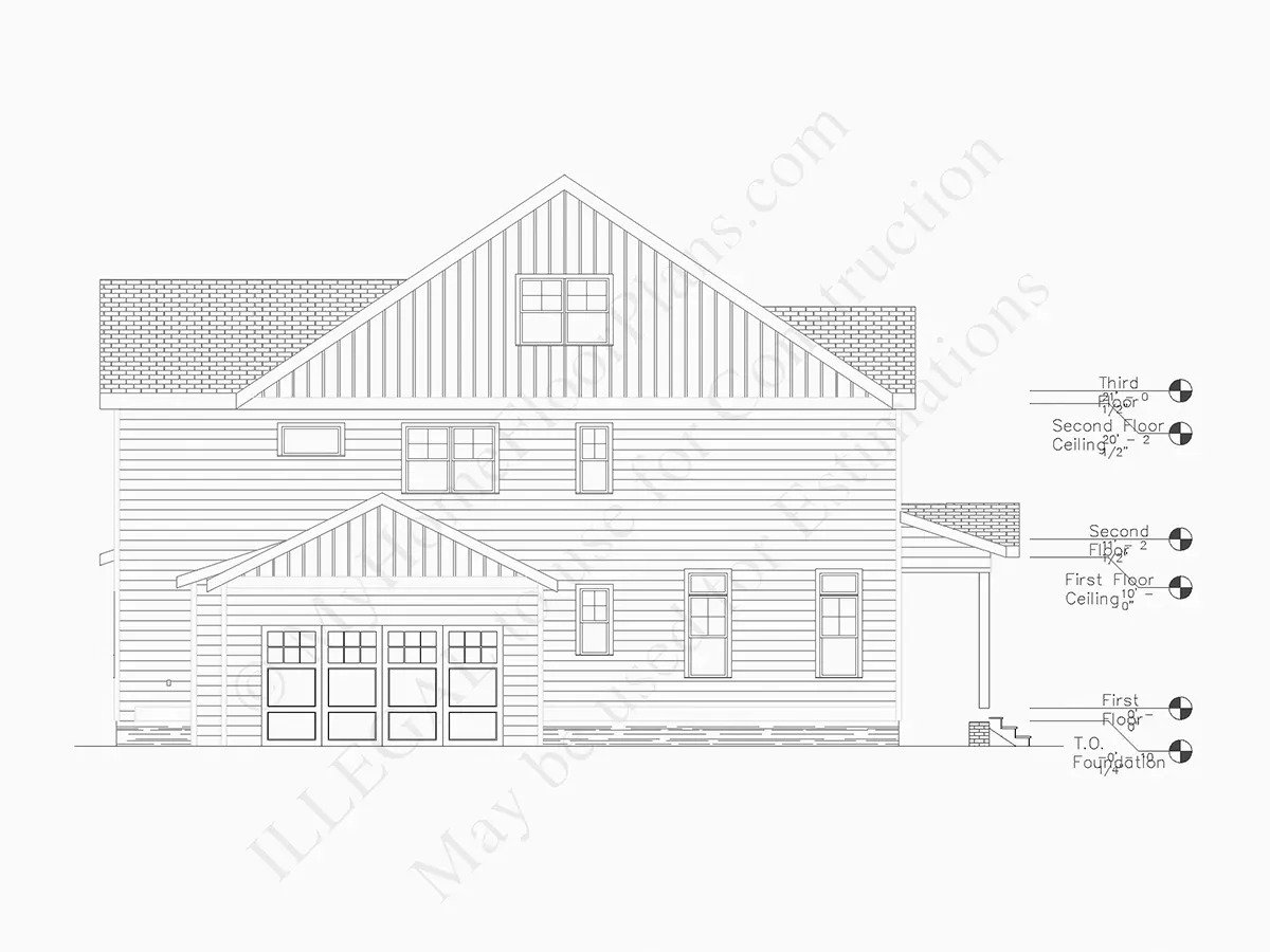 2-Story House Plan 2551 ft²: 4 Beds, Home Office, 4.5 Baths, Open Floor Plan, 2-Car Garage