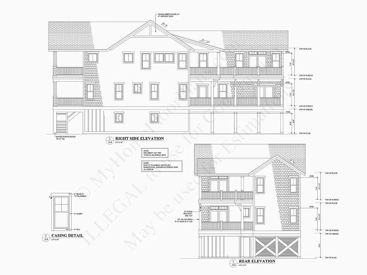 3-Story House Plan 3606 ft²: 5 Beds, 5.5 Baths, Open Floor Plan, 4-Car Garage