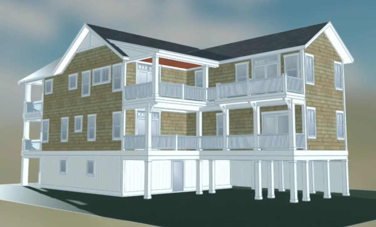 3-Story House Plan 3606 ft²: 5 Beds, 5.5 Baths, Open Floor Plan, 4-Car Garage