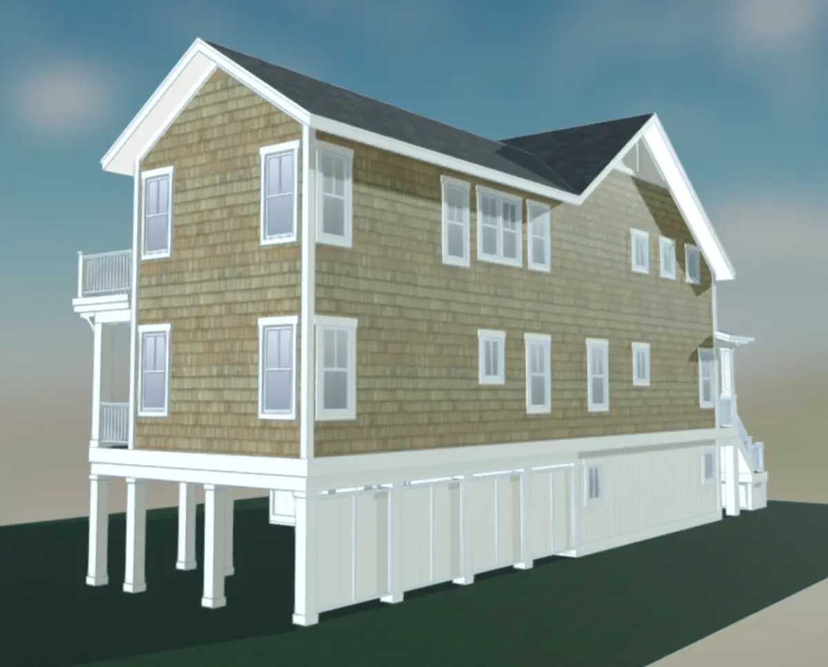 3-Story House Plan 3606 ft²: 5 Beds, 5.5 Baths, Open Floor Plan, 4-Car Garage
