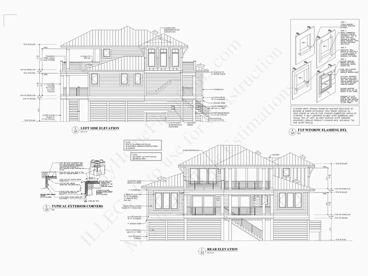 3-Story House Plan 3067 ft²: 4 Beds, 4.5 Baths, Open Floor Plan, 3-Car Garage
