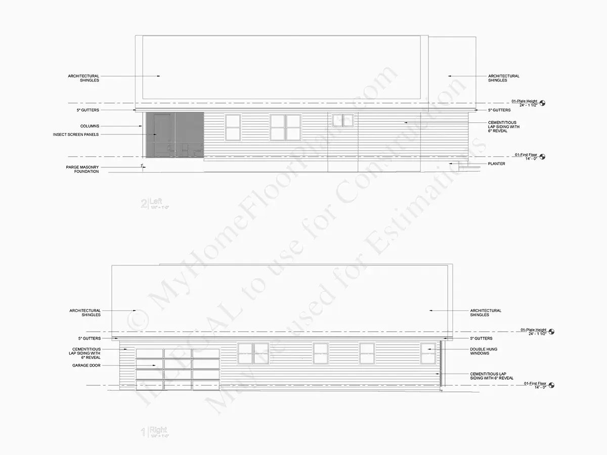 1-Story House Plan 2168 ft²: 3 Beds, Home Office, 2 Baths, Open Floor Plan, 2-Car Garage