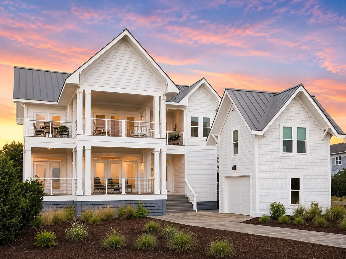 2-Story House Plan 2854 ft²: 5 Beds, 5.5 Baths, Open Floor Plan, 1-Car Garage