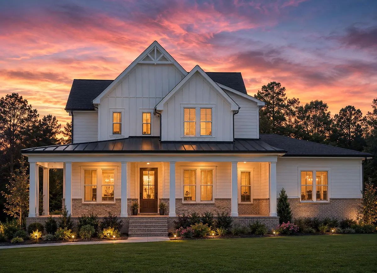 2-Story House Plan 4035 ft²: 4 Beds, Home Office, 5 Baths, Open Floor Plan, 3-Car Garage