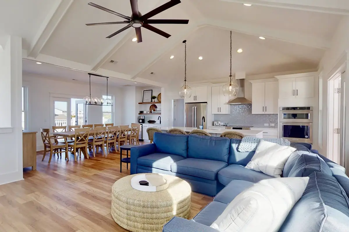 3-Story House Plan 3026 ft²: 5 Beds, 4.5 Baths, Open Floor Plan, without Garage