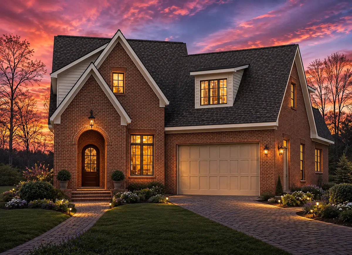 1.5-Story House Plan 3847 ft²: 4 Beds, 4.5 Baths, Open Floor Plan, 2-Car Garage