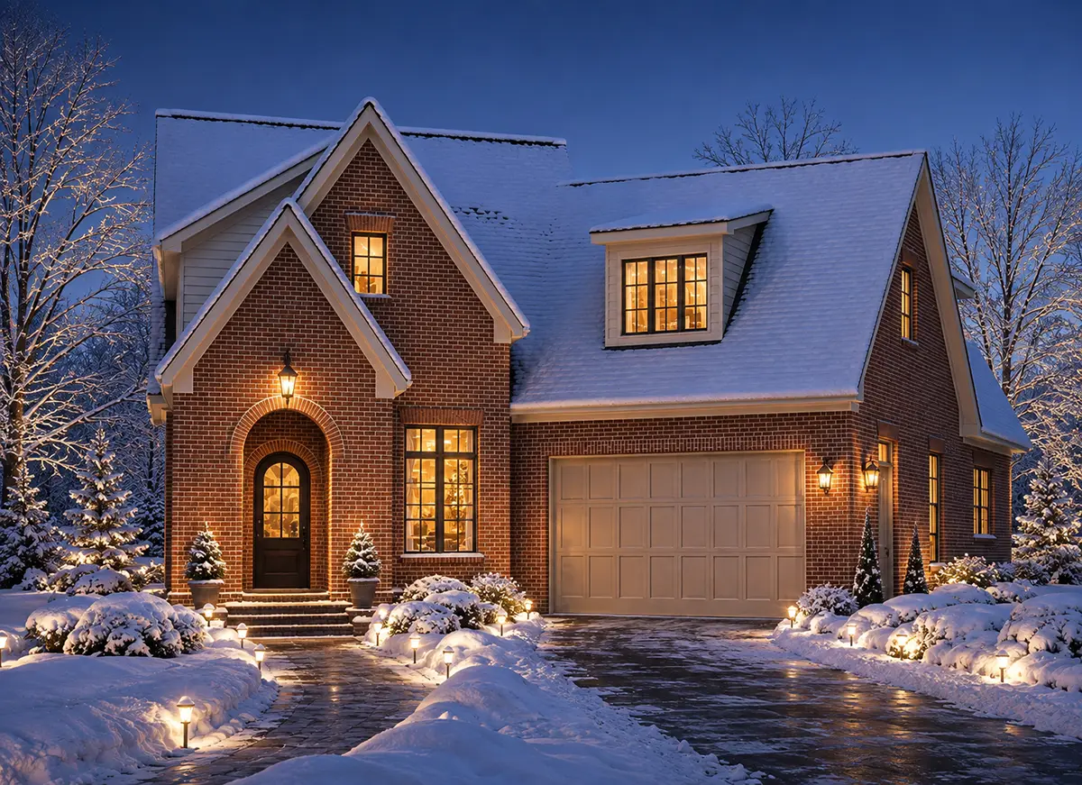 1.5-Story House Plan 3847 ft²: 4 Beds, 4.5 Baths, Open Floor Plan, 2-Car Garage
