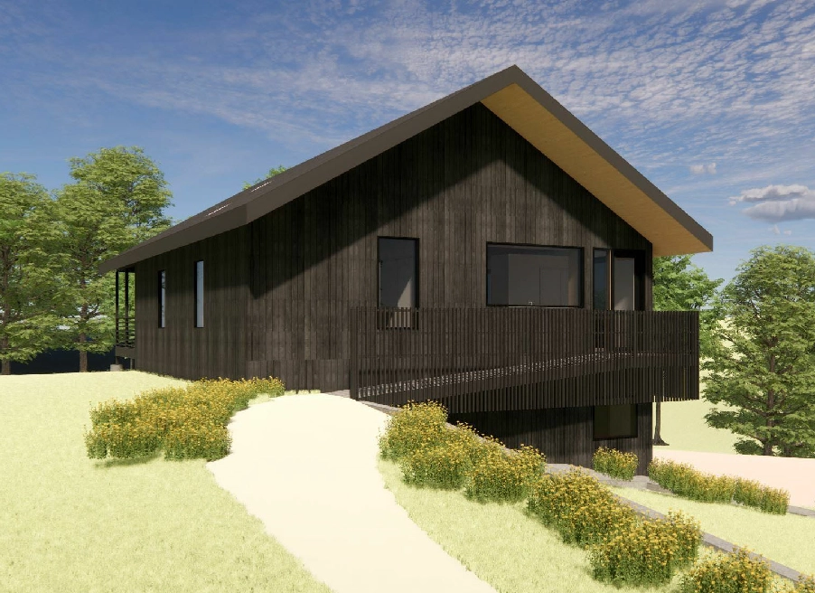 2-Story House Plan 1216 ft²: 2 Beds, 2 Baths, Open Floor Plan, 3-Car Garage