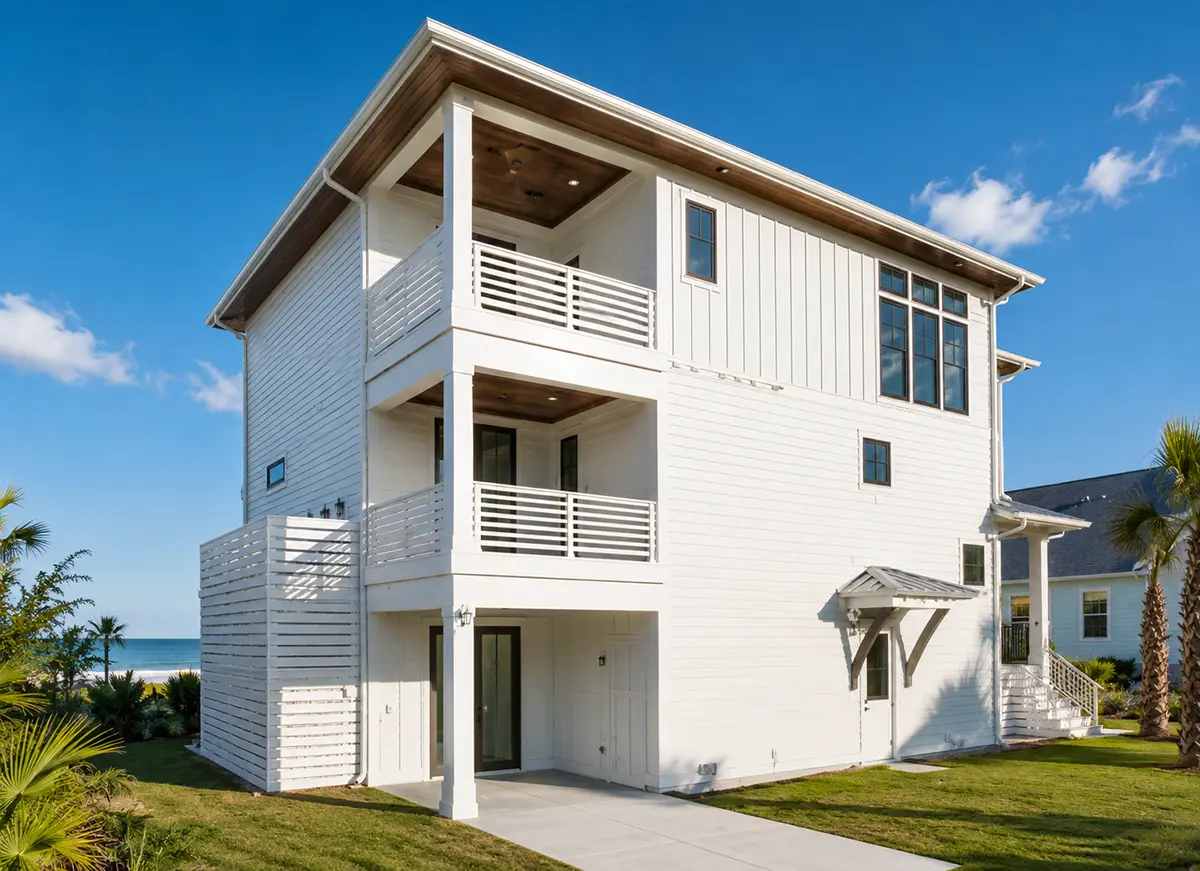 3-Story House Plan 3231 ft²: 5 Beds, 4.5 Baths, Open Floor Plan, 4-Car Garage
