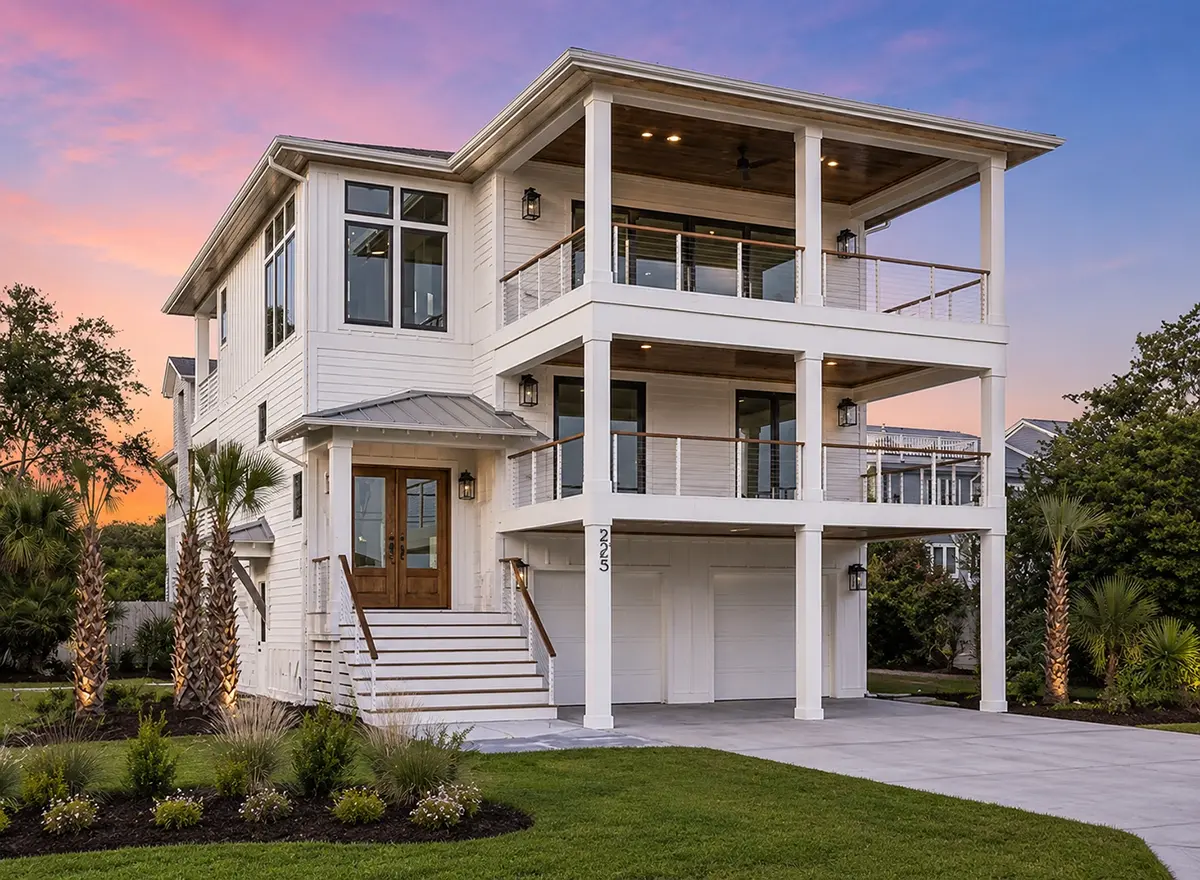 3-Story House Plan 3231 ft²: 5 Beds, 4.5 Baths, Open Floor Plan, 4-Car Garage