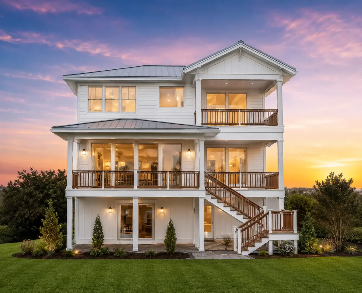 3-Story House Plan 2669 ft²: 4 Beds, 3.5 Baths, Open Floor Plan, 2-Car Garage