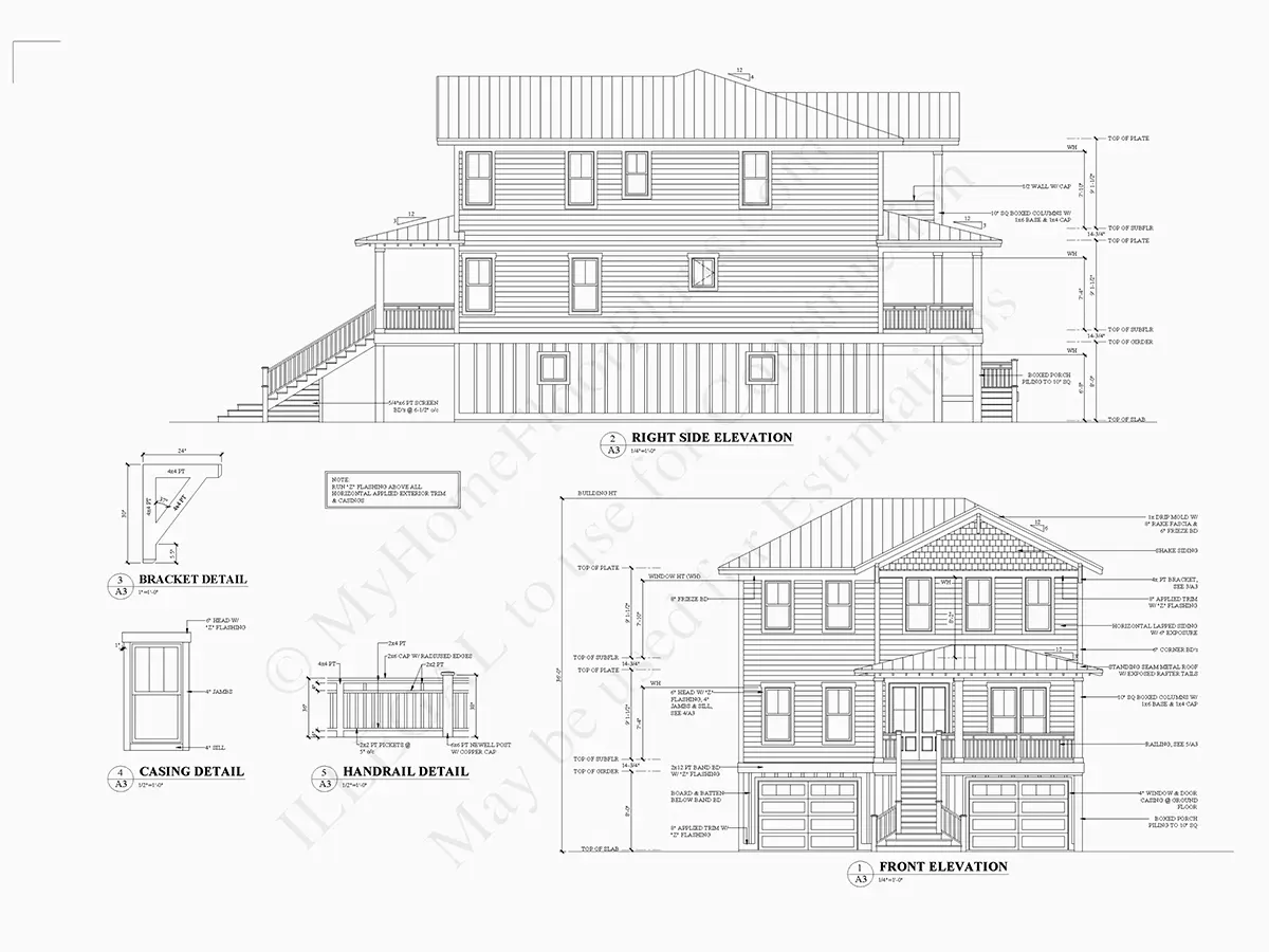 3-Story House Plan 2669 ft²: 4 Beds, 3.5 Baths, Open Floor Plan, 2-Car Garage