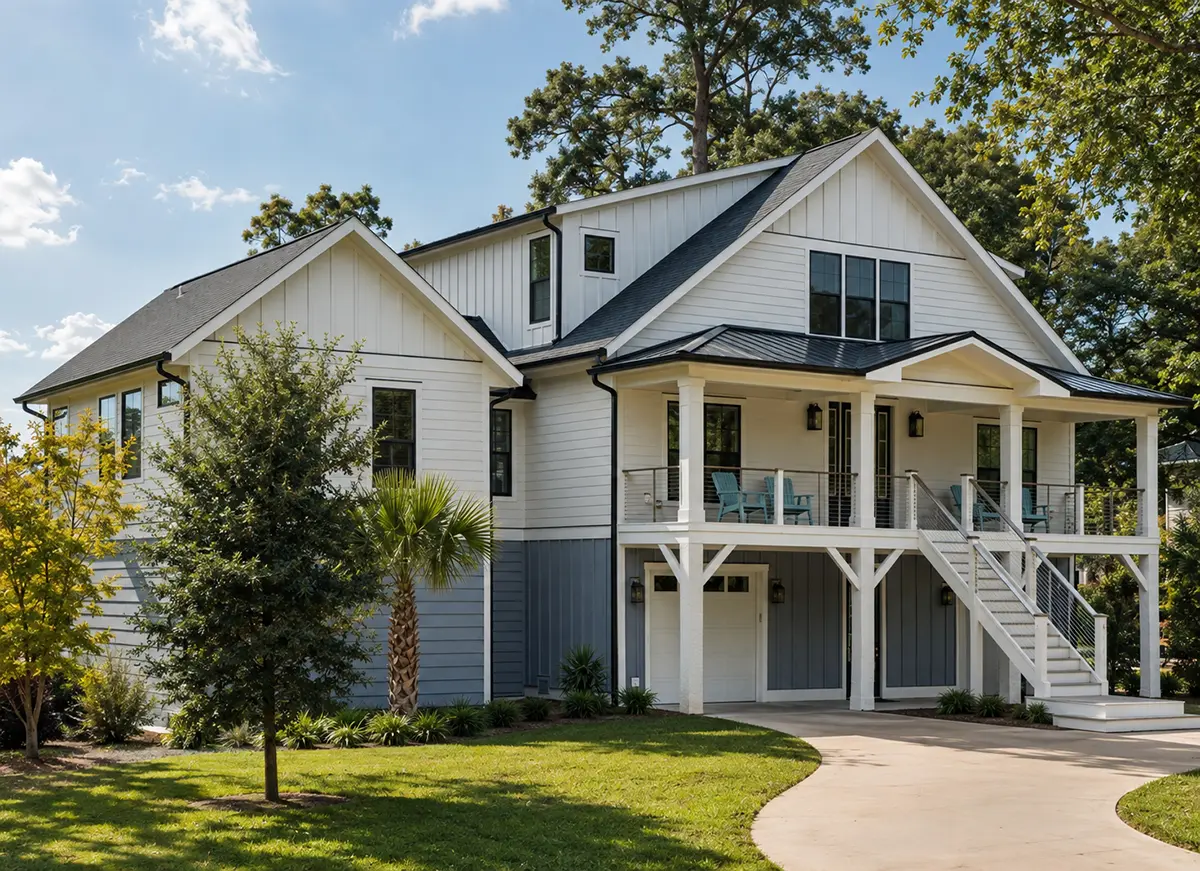 3-Story House Plan 3664 ft²: 3 Beds, Home Office, 3.5 Baths, Open Floor Plan, 2-Car Garage