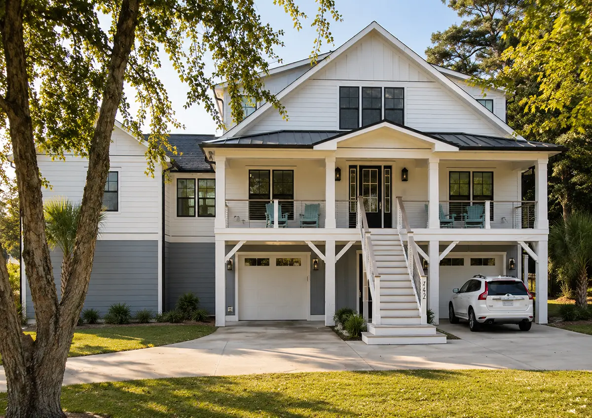 3-Story House Plan 3664 ft²: 3 Beds, Home Office, 3.5 Baths, Open Floor Plan, 2-Car Garage
