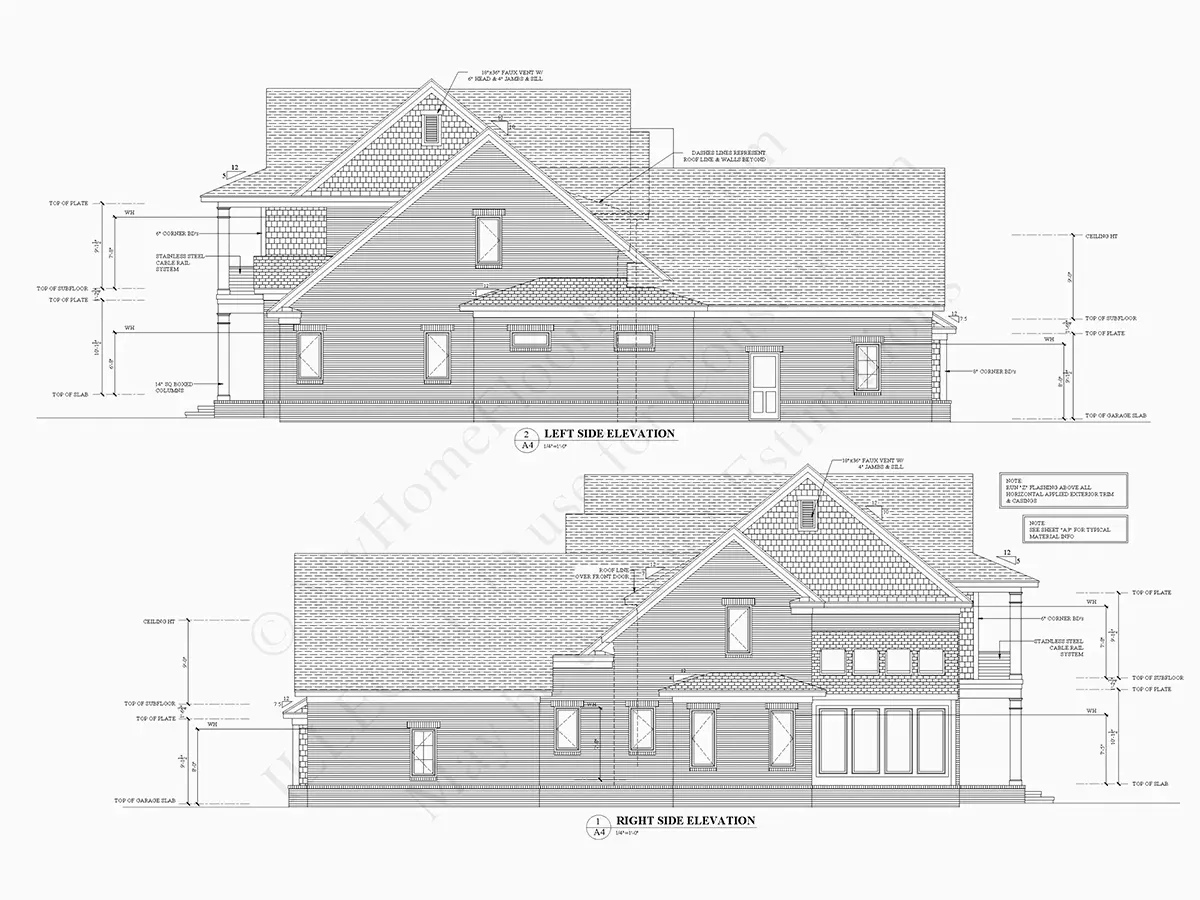 1.5-Story House Plan 5168 ft²: 4 Beds, Home Office, 6 Baths, Open Floor Plan, 4-Car Garage