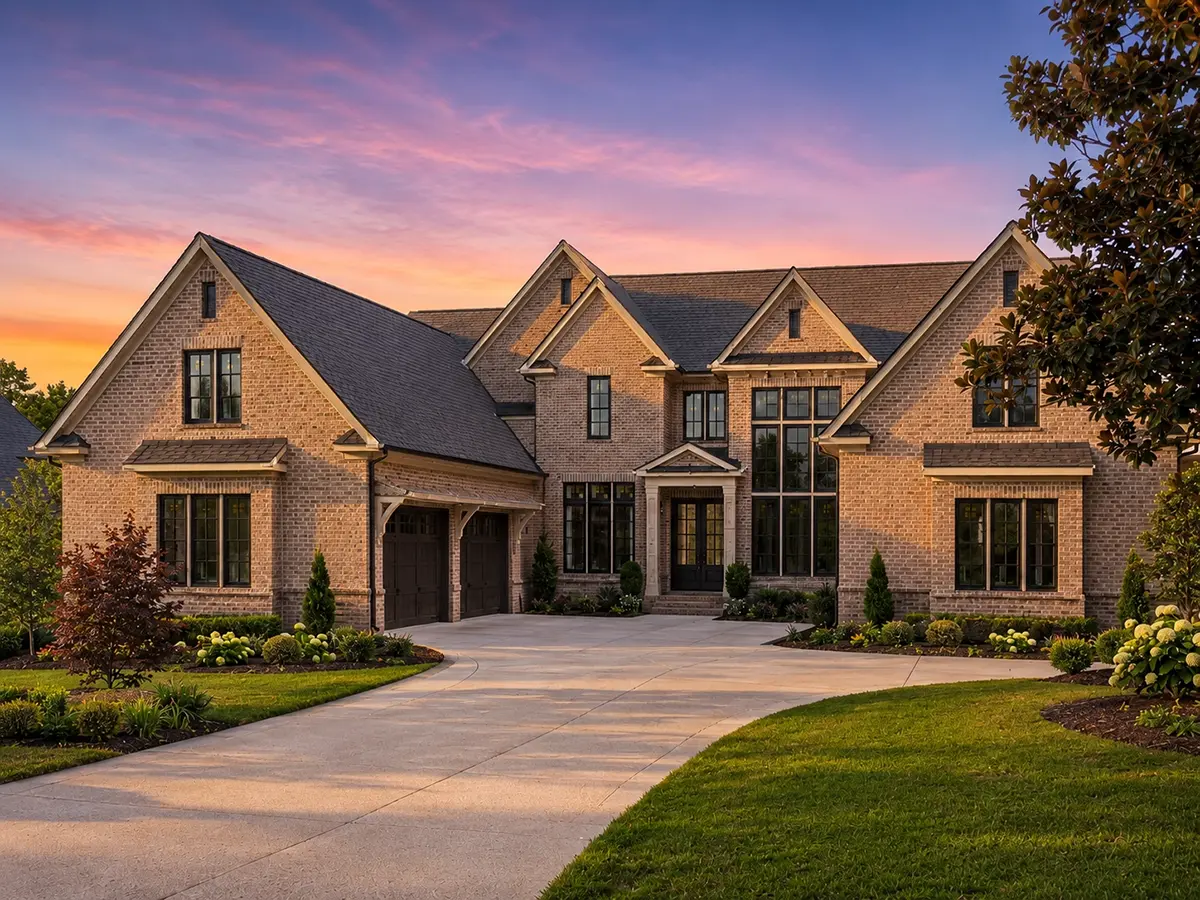 1.5-Story House Plan 5168 ft²: 4 Beds, Home Office, 6 Baths, Open Floor Plan, 4-Car Garage