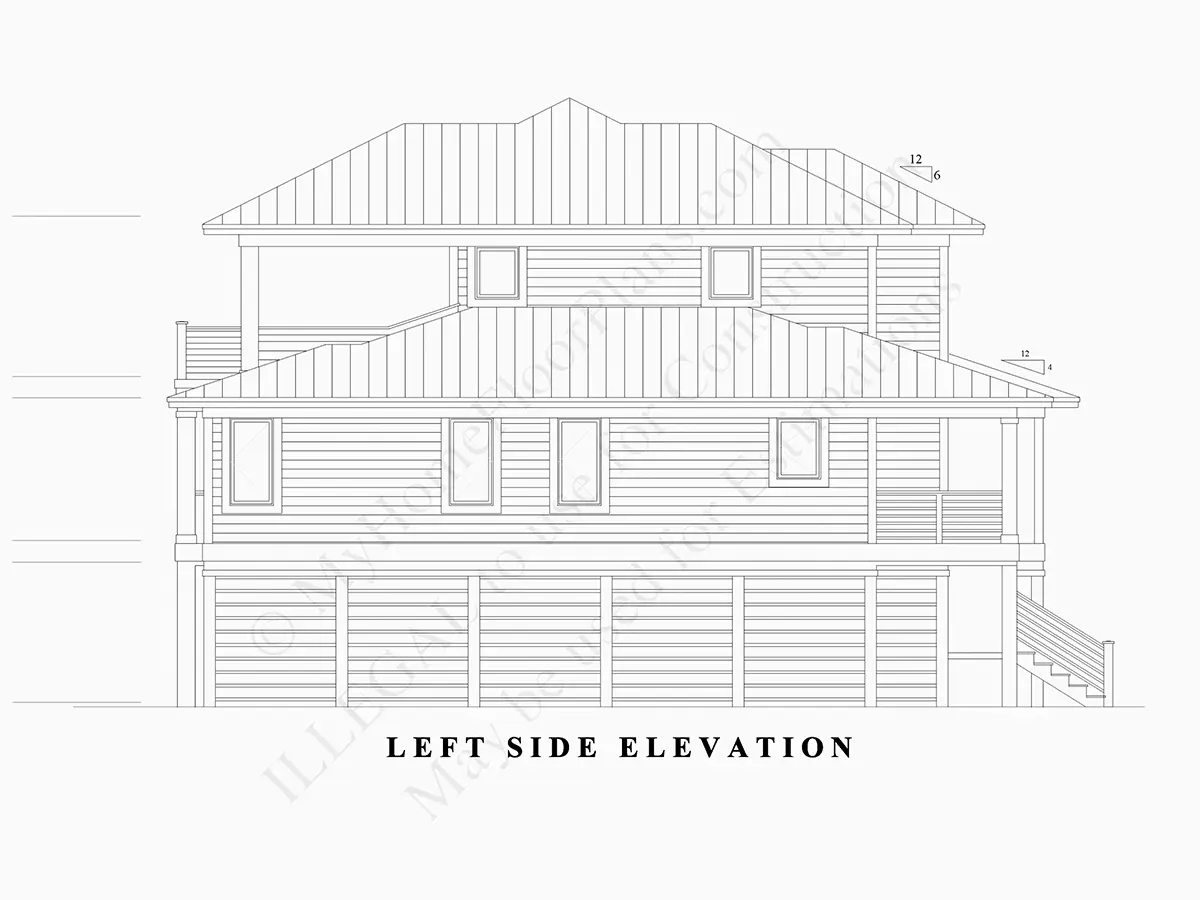 3-Story House Plan 3236 ft²: 4 Beds, 3.5 Baths, Open Floor Plan, 2-Car Garage