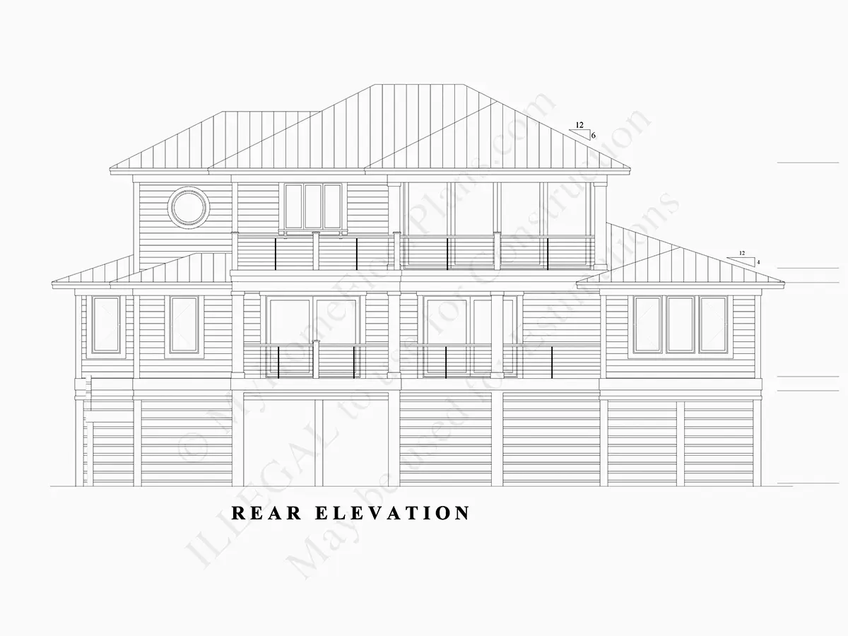 3-Story House Plan 3236 ft²: 4 Beds, 3.5 Baths, Open Floor Plan, 2-Car Garage