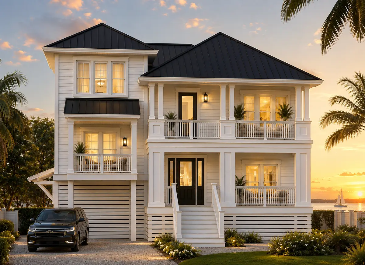 3-Story House Plan 2757 ft²: 3 Beds, 4.5 Baths, Open Floor Plan, 2-Car Garage