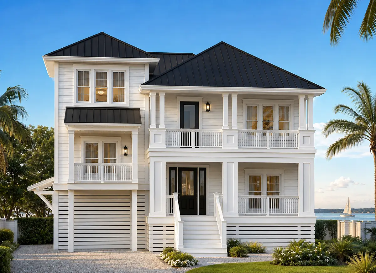 3-Story House Plan 2757 ft²: 3 Beds, 4.5 Baths, Open Floor Plan, 2-Car Garage
