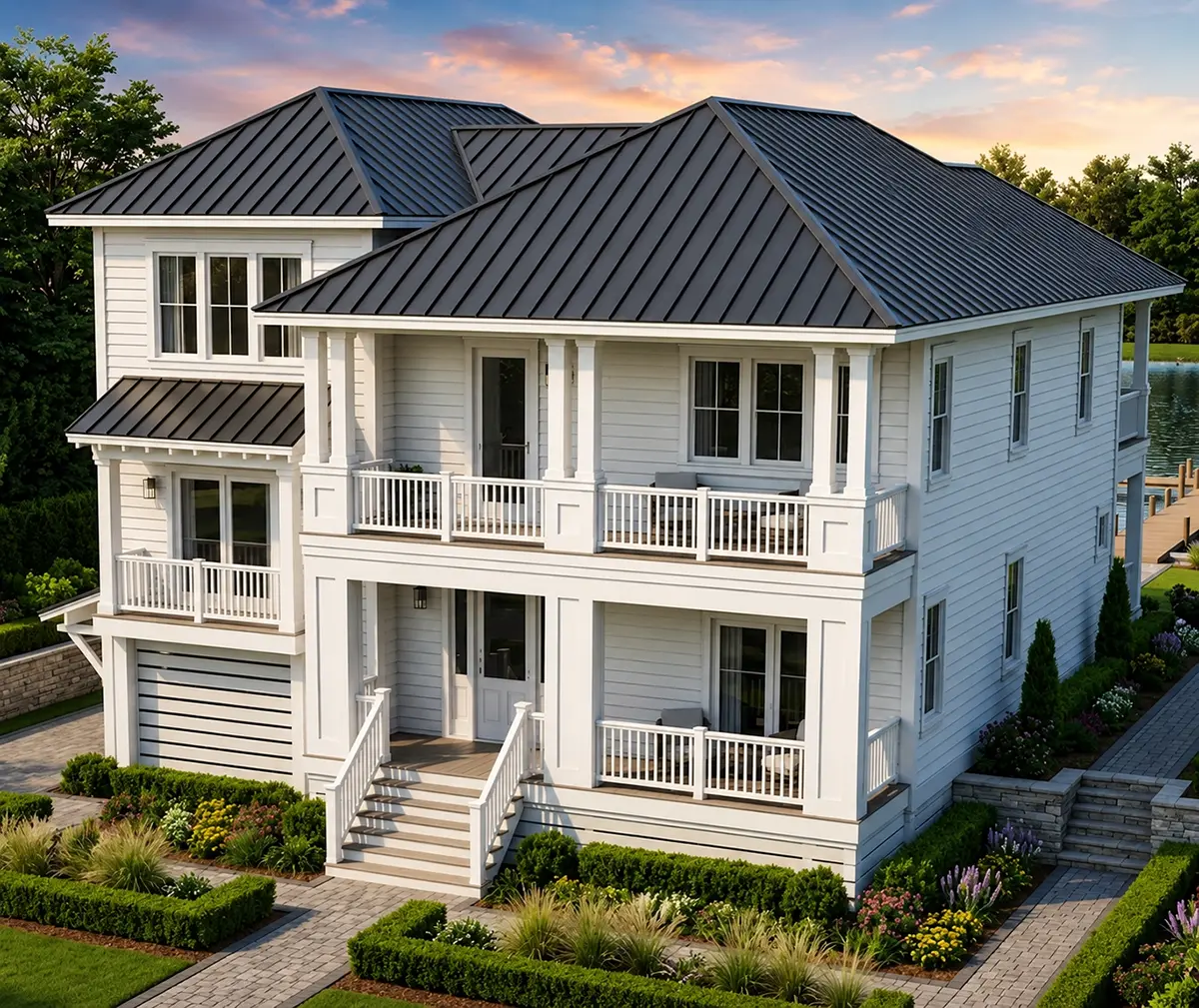 3-Story House Plan 2757 ft²: 3 Beds, 4.5 Baths, Open Floor Plan, 2-Car Garage