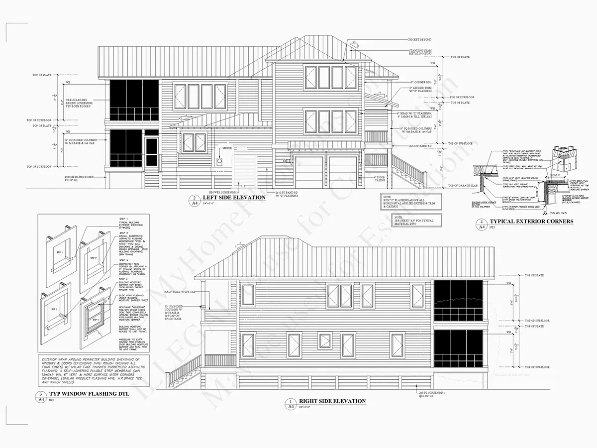 3-Story House Plan 2757 ft²: 3 Beds, 4.5 Baths, Open Floor Plan, 2-Car Garage