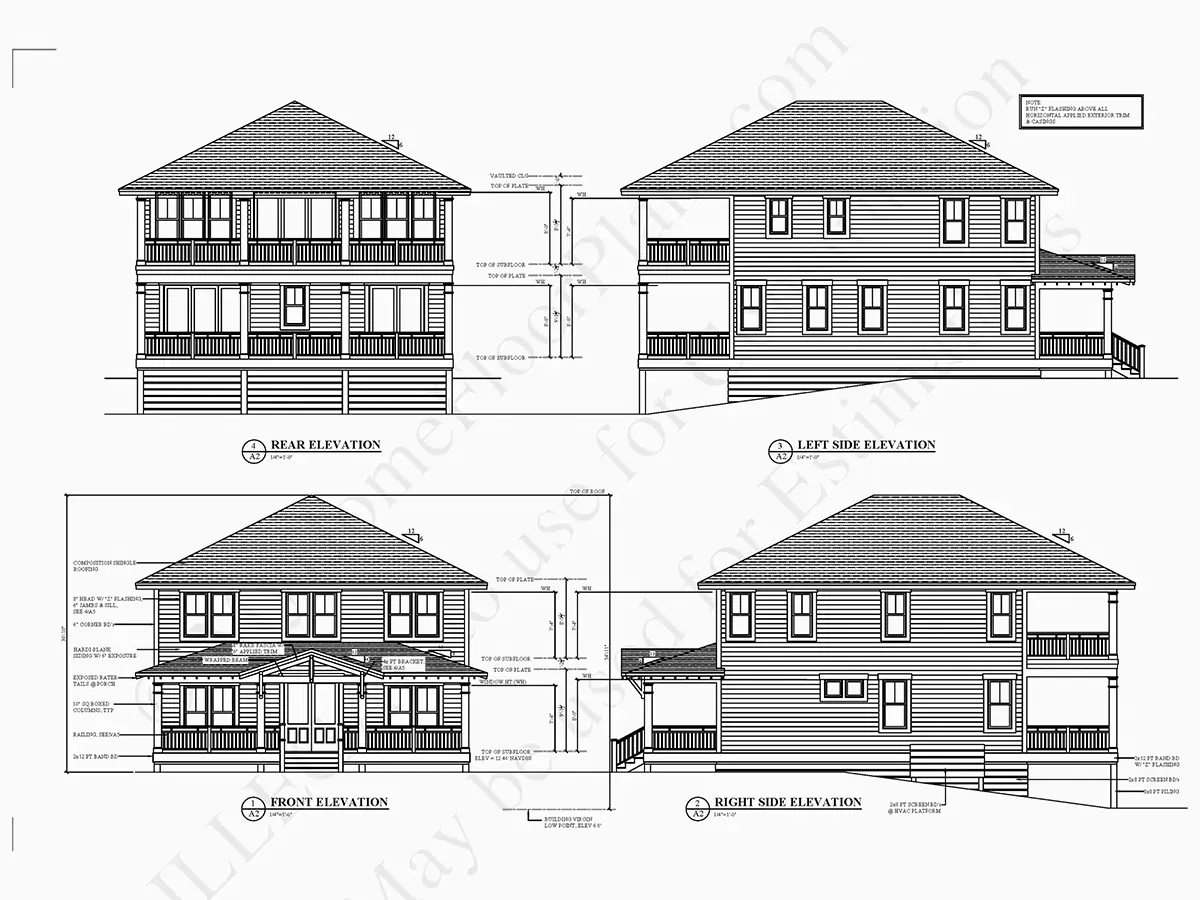 2-Story House Plan 2356 ft²: 5 Beds, 3 Baths, Open Floor Plan, without Garage