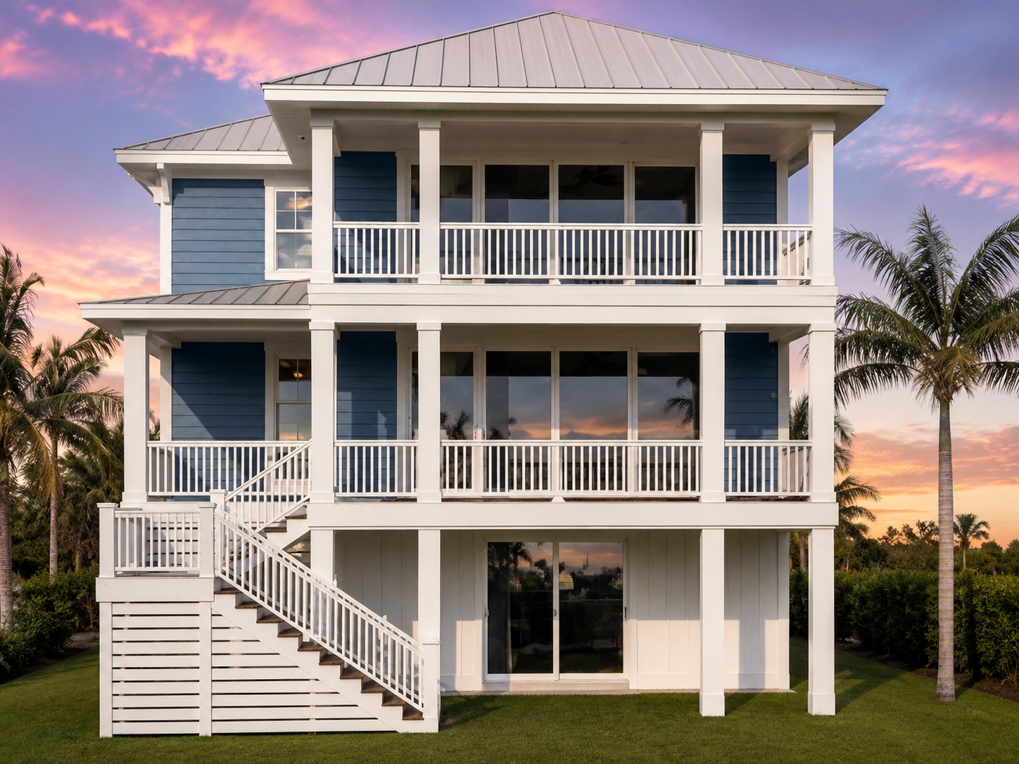 3-Story House Plan 3005 ft²: 4 Beds, Home Office, 4 Baths, Open Floor Plan, 2-Car Garage