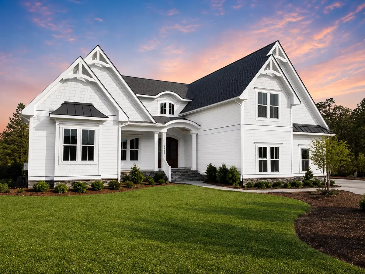 1.5-Story House Plan 3273 ft²: 3 Beds, Home Office, 3.5 Baths, Open Floor Plan, 2-Car Garage