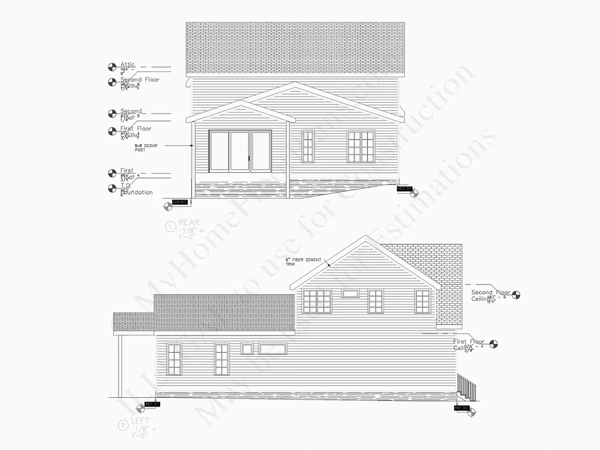 2-Story House Plan 2633 ft²: 4 Beds, 3.5 Baths, Open Floor Plan, 2-Car Garage