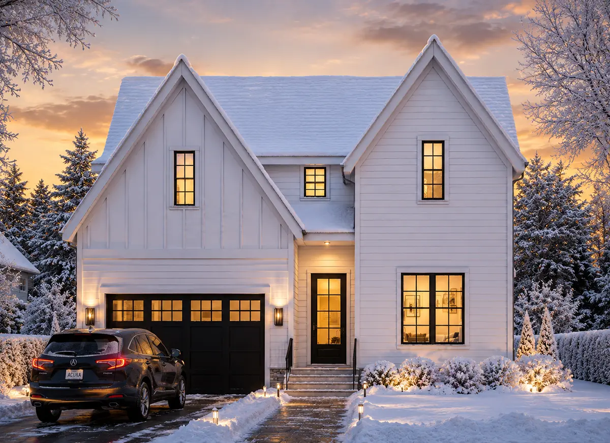 2-Story House Plan 2633 ft²: 4 Beds, 3.5 Baths, Open Floor Plan, 2-Car Garage