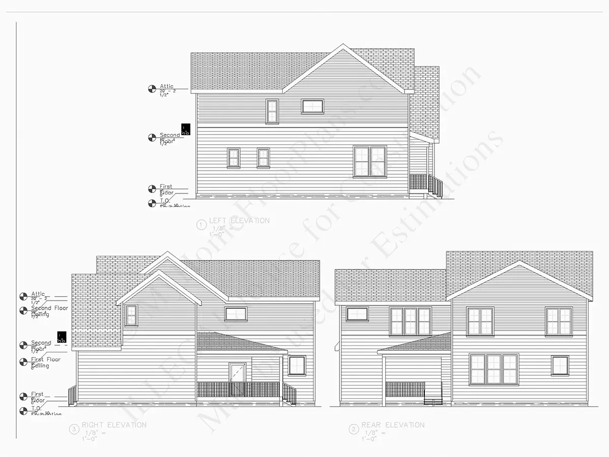 2-Story House Plan 2649 ft²: 4 Beds, Home Office, 3.5 Baths, Open Floor Plan, 2-Car Garage