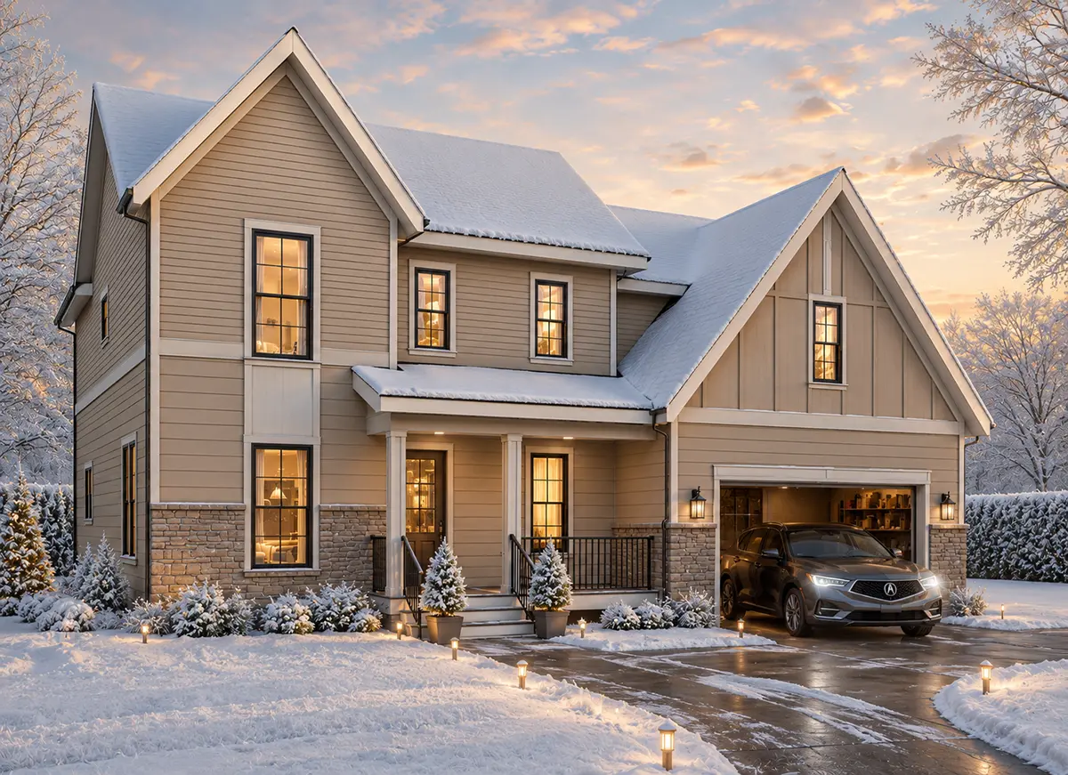 2-Story House Plan 2649 ft²: 4 Beds, Home Office, 3.5 Baths, Open Floor Plan, 2-Car Garage
