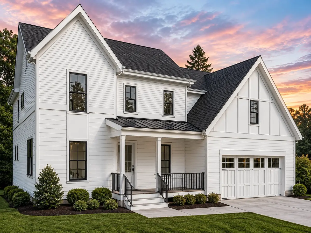 2-Story House Plan 2649 ft²: 4 Beds, Home Office, 3.5 Baths, Open Floor Plan, 2-Car Garage
