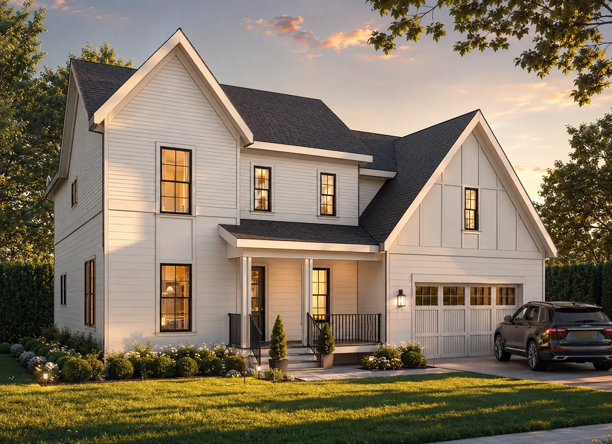 2-Story House Plan 2649 ft²: 4 Beds, Home Office, 3.5 Baths, Open Floor Plan, 2-Car Garage