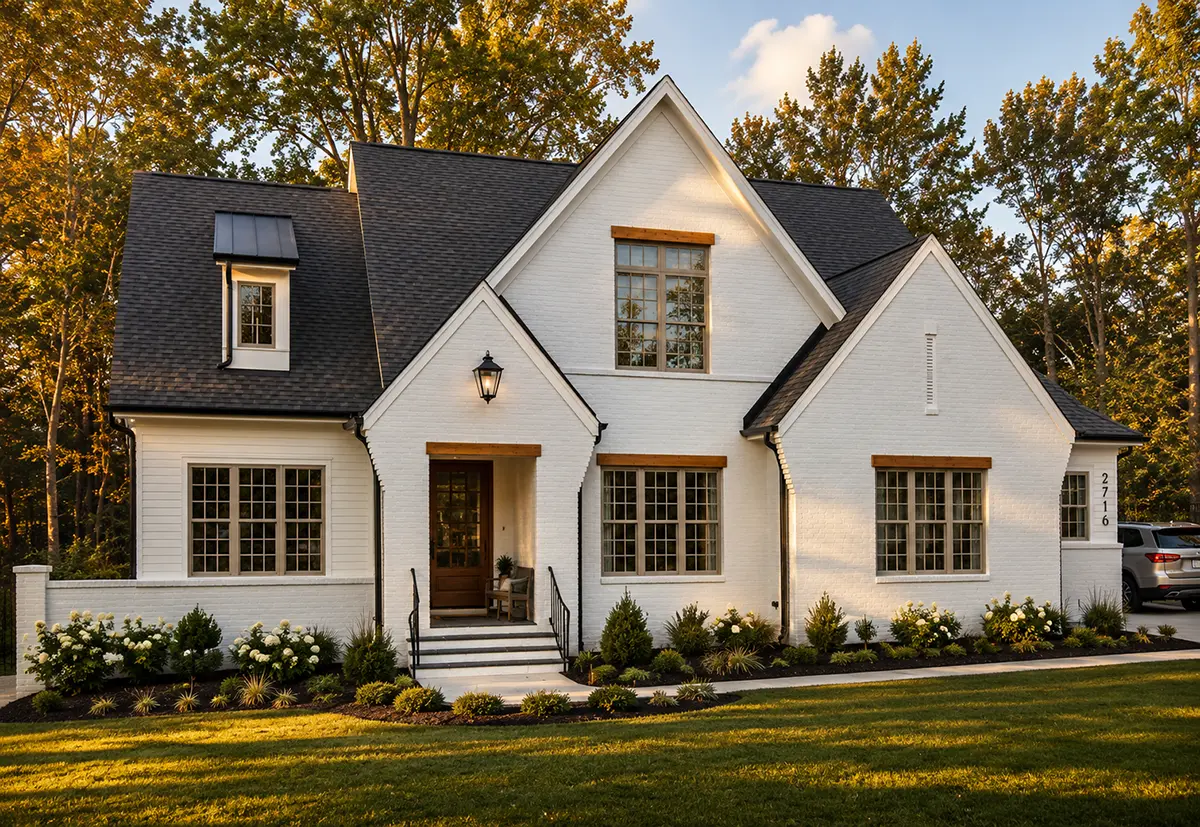 1.5-Story House Plan 4082 ft²: 4 Beds, Home Office, 5 Baths, Open Floor Plan, 3-Car Garage