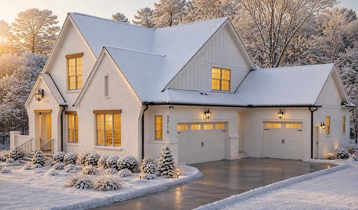 1.5-Story House Plan 4082 ft²: 4 Beds, Home Office, 5 Baths, Open Floor Plan, 3-Car Garage