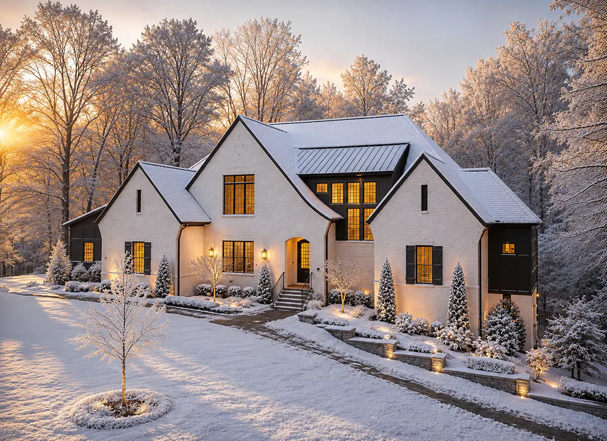 1.5-Story House Plan 4297 ft²: 5 Beds, 6 Baths, Open Floor Plan, 3-Car Garage